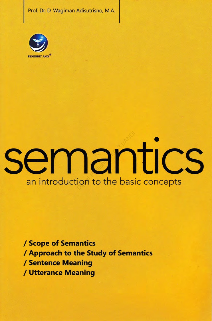 Semantics an introduction to the basic concepts
