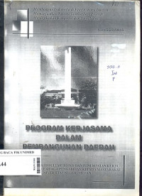 Program kerjasama dalam pembangunan daerah