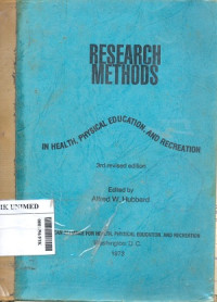 Research methods : In health, physical education, and recreation