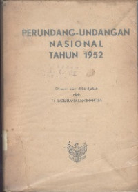 Perundang-undangan Nasional Tahun 1952