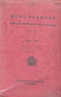 Buku panduan : program pendidikan pasca sarjana (S-2)