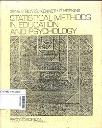 Statistical methods in edcation and psychology