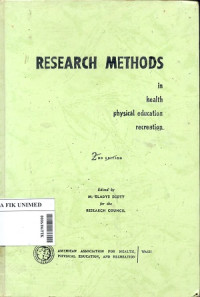 Research methods : In health physical education recreation