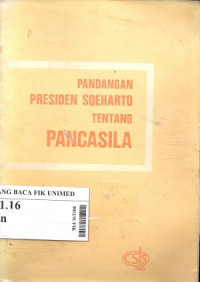 Pandangan presiden soeharto tentang pancasila