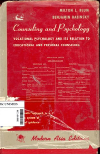 Counseling and psychology : Vocational psychology and its relation to educational and personal counseling