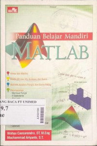 Panduan belajar mandiri MATLAB