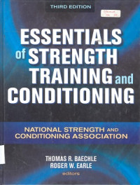 Essentials of strength trainning and conditioning : National strength and conditioning association