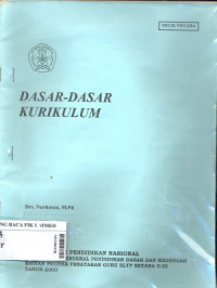 Dasar - dasar kurikulum