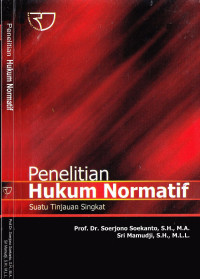 Penelitian hukum normatif : suatu tinjauan singkat