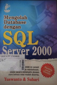 Mengolah database dengan SQL server 2000