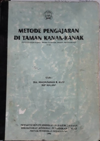 Metode pengajaran di taman kanak-kanak