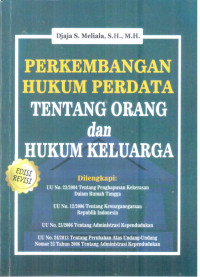 Perkembangan hukum perdata tentang orang dan hukum keluarga