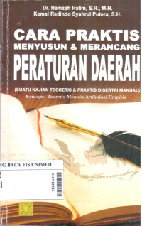 Cara praktis menyusun dan merancang peraturan daerah (Suatu kajian teoretis & praktis disertai manual) : Konsepsi teoretis menuju artikulasi empiris