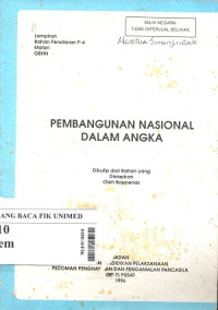 Pembangunan nasional dalam angka