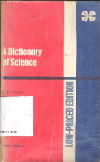 A dictionary of science