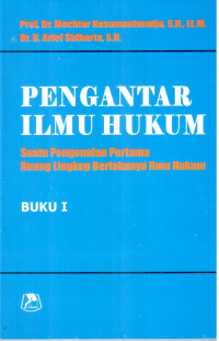 Pengantar ilmu hukum