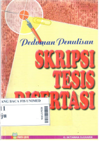 Pedoman penulisan skripsi tesis disertasi