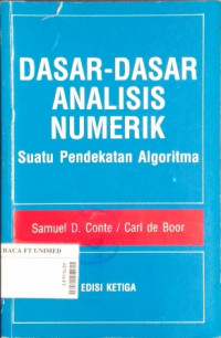 Dasar-dasar analisis numerik : suatu pendekatan algoritma