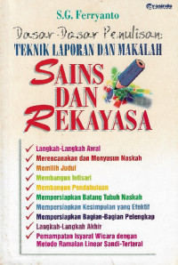 Dasar-dasar penulisan : teknik laporan dan makalah sains dan rekayasa