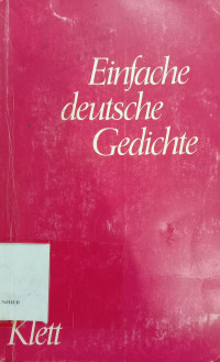 Einfache deutsche gedichte