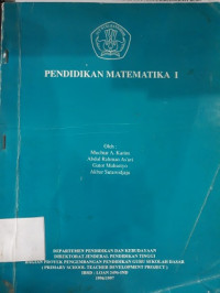 Pendidikan matematika I