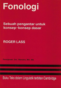 Fonologi: sebuah pengantar untuk konsep-konsep dasar