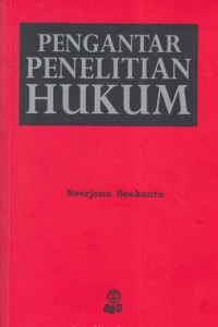 Pengantar penelitian hukum