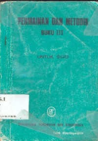 Permainan dan metodik buku III untuk SGO