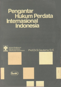 Pengantar hukum perdata internasional Indonesia