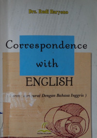 Correspondence with english = surat menyurat dengan bahasa inggris