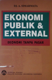 Ekonomi publik dan external : ekonomi tanpa pasar