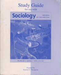 Study guide for use sociology an introduction