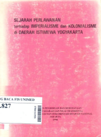 Sejarah perlawanan terhadap imperialisme dan kolonialisme di daerah istimewa Yogyakarta