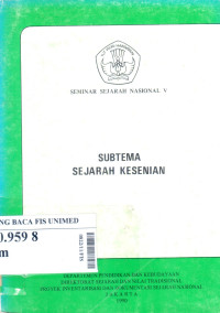 Seminar sejarah nasional V : subtema sejarah kesenian