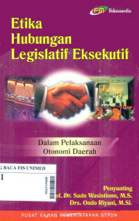 Etika hubungan legislatif eksekutif