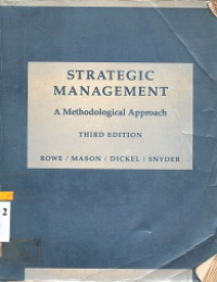 Strategic management : A methodological approach