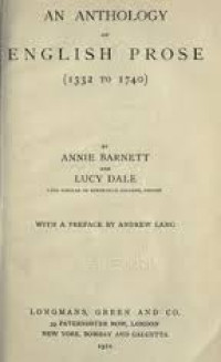 An anthology of English proise