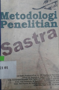 Metodologi penelitian sastra