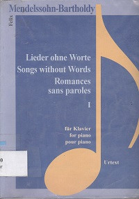 Lieder ohne worte songs without words romances sans paroles I