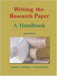 Writing research paper : a handbook