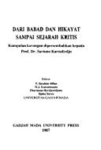 Dari babad hikayat sampai sejarah kritis