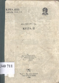 Buku materi pokok Kimia II KIMA 4111 3 SKS/Modul1-9 Materi pokok 1 Larutan I