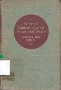 Internal control aganist fraud and waste