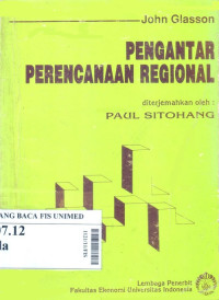 Pengantar perencanaan regional bagian I dan II
