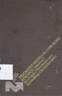 Stochastic models in operations research : stochastic processes and operating characteristics