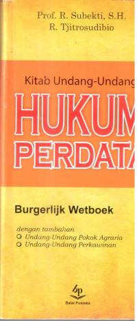 Kitab Undang- Undang Hukum Perdata