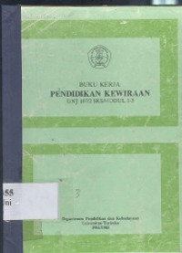 Buku kerja pendidikan kewiraan
