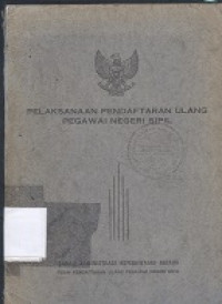 Pelaksanaan pendaftaran ulang PNS