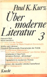 Uber moderne literatur III