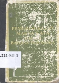 Pemeringkatan makna kata dalam bahasa Indonesia